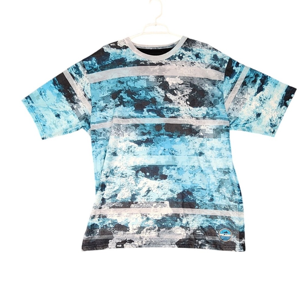 Pelagic Black Label Premium Fishing‎ T-Shirt Men's XXL Blue Graphic Tee
